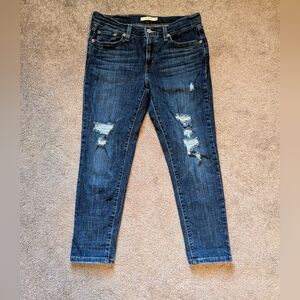 Levi Boyfriend Cut Distressed Jeans 28
